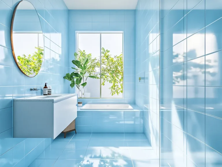 Kreatywne wzory układania płytek, które optycznie powiększą małą łazienkę